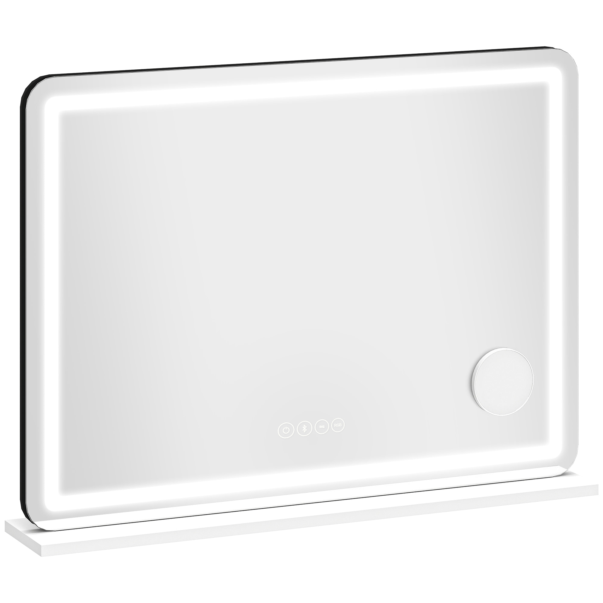 Miroir LED tactile réglable grossissant 10x HP intégré autoportant