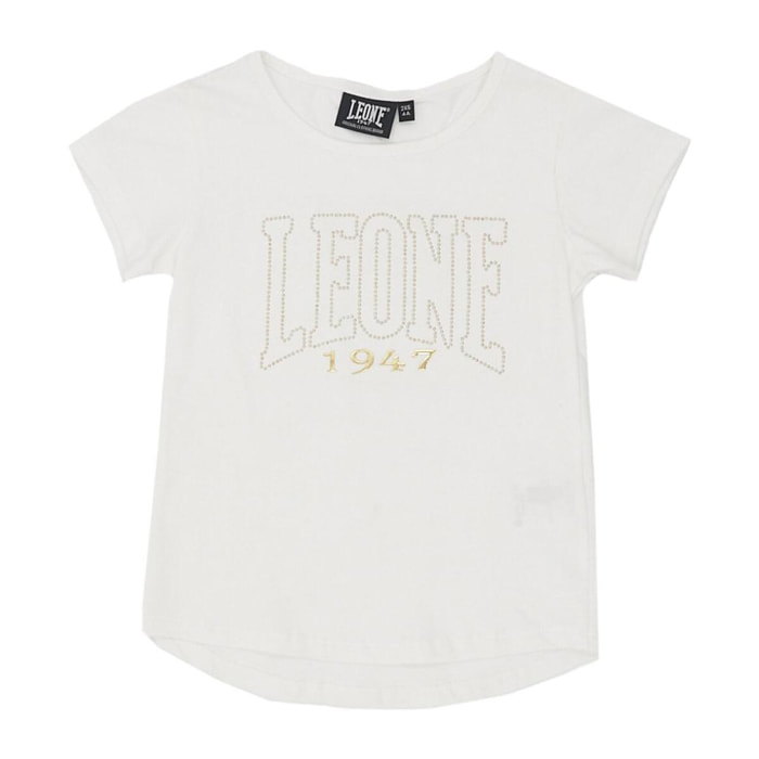 Camiseta de niña de manga corta con logo grande de Chic Boxing