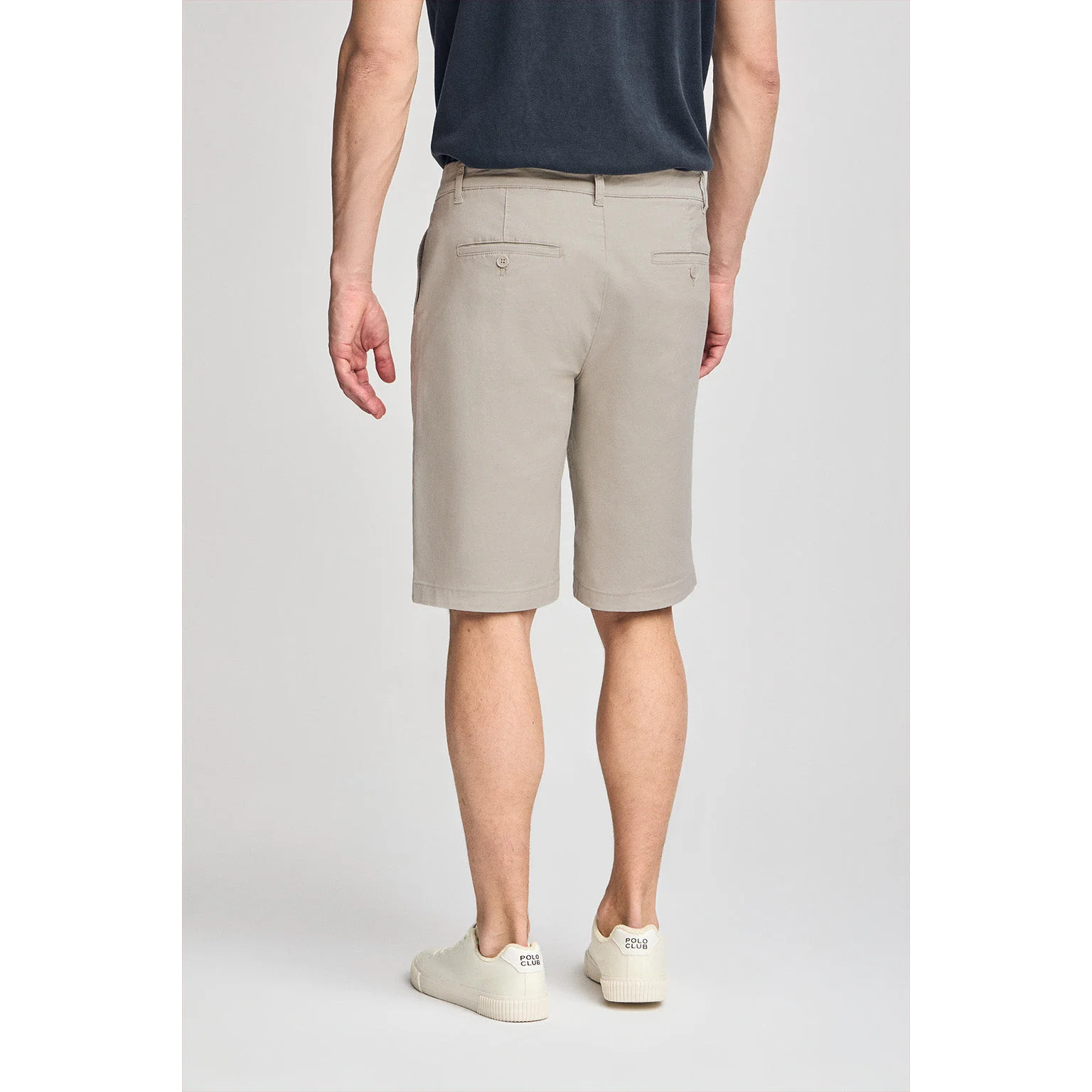 Bermuda relax gris claro con detalles Polo Club