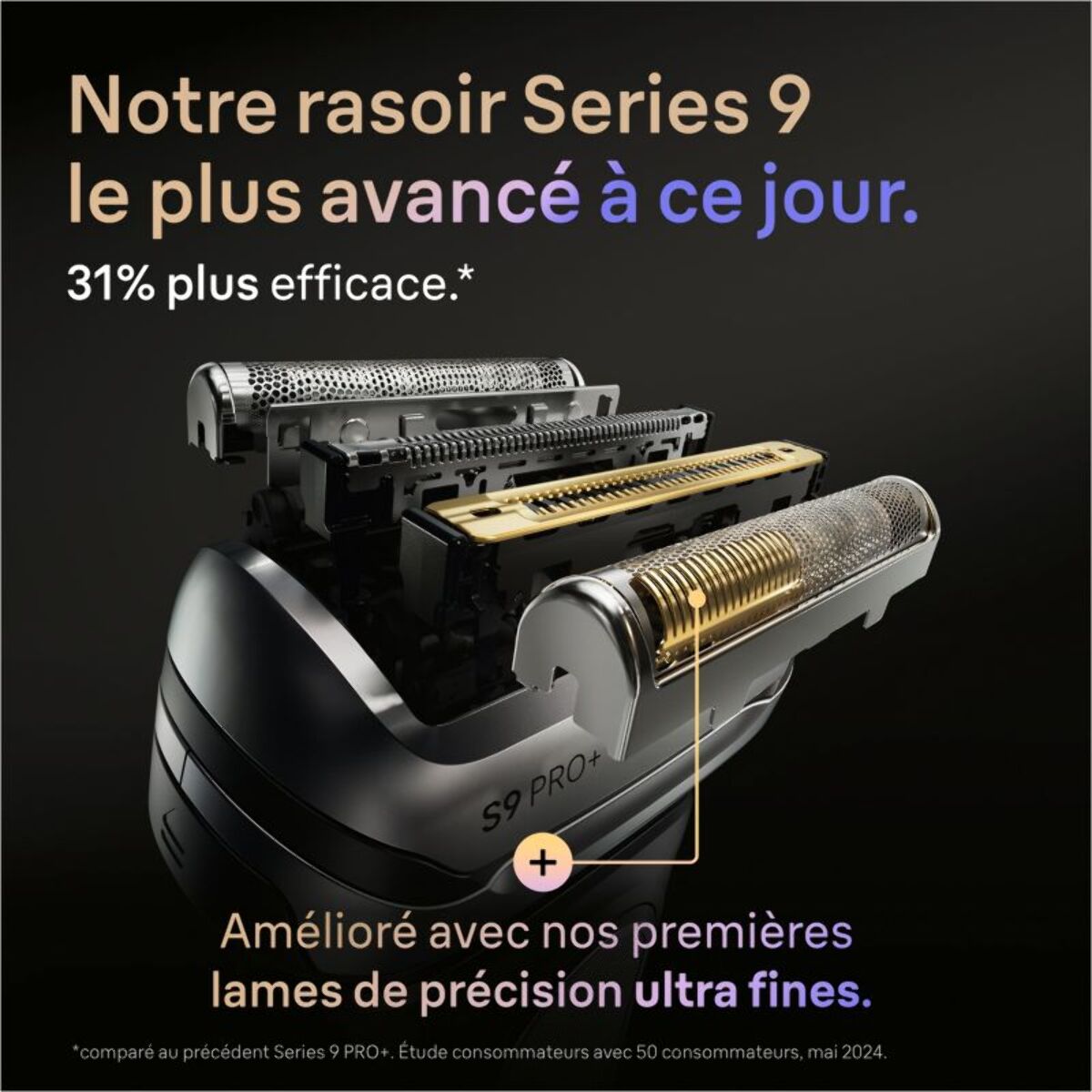 Rasoir électrique BRAUN Series 9 9675cc Clean&Charge