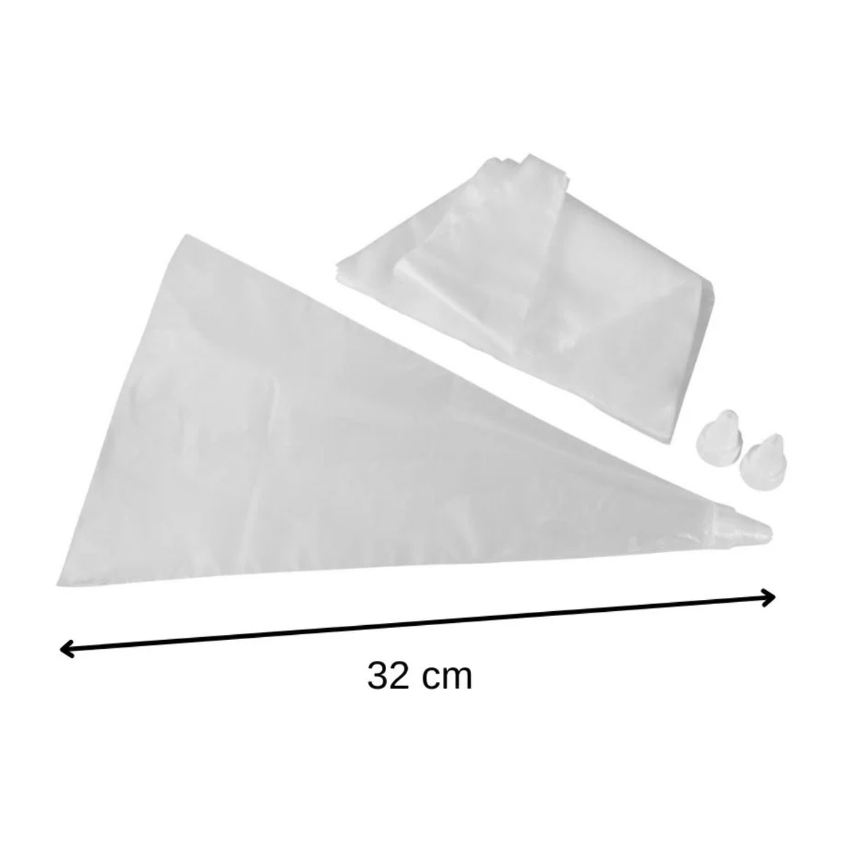 Ensemble de 40 poches à douille jetables et 6 embouts plastique réemployables 32 cm Zenker Smart Pastry