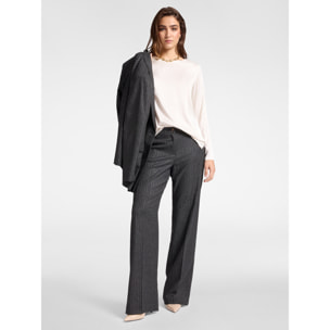 Elena Mirò - blusa de satén - Blanco