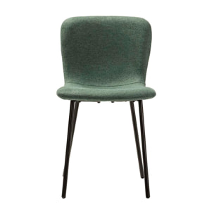 Silla Poliester Verde 44x52x77 Cm