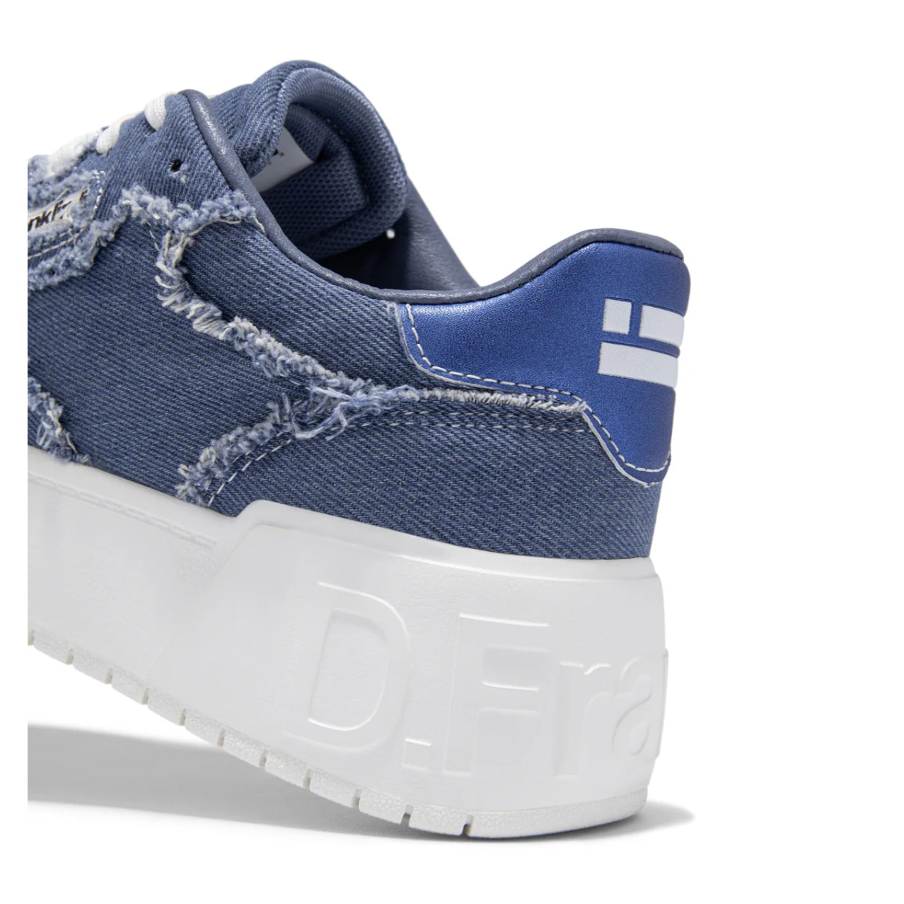 Zapatillas Casual Mujer Court Frayed Denim D.Franklin