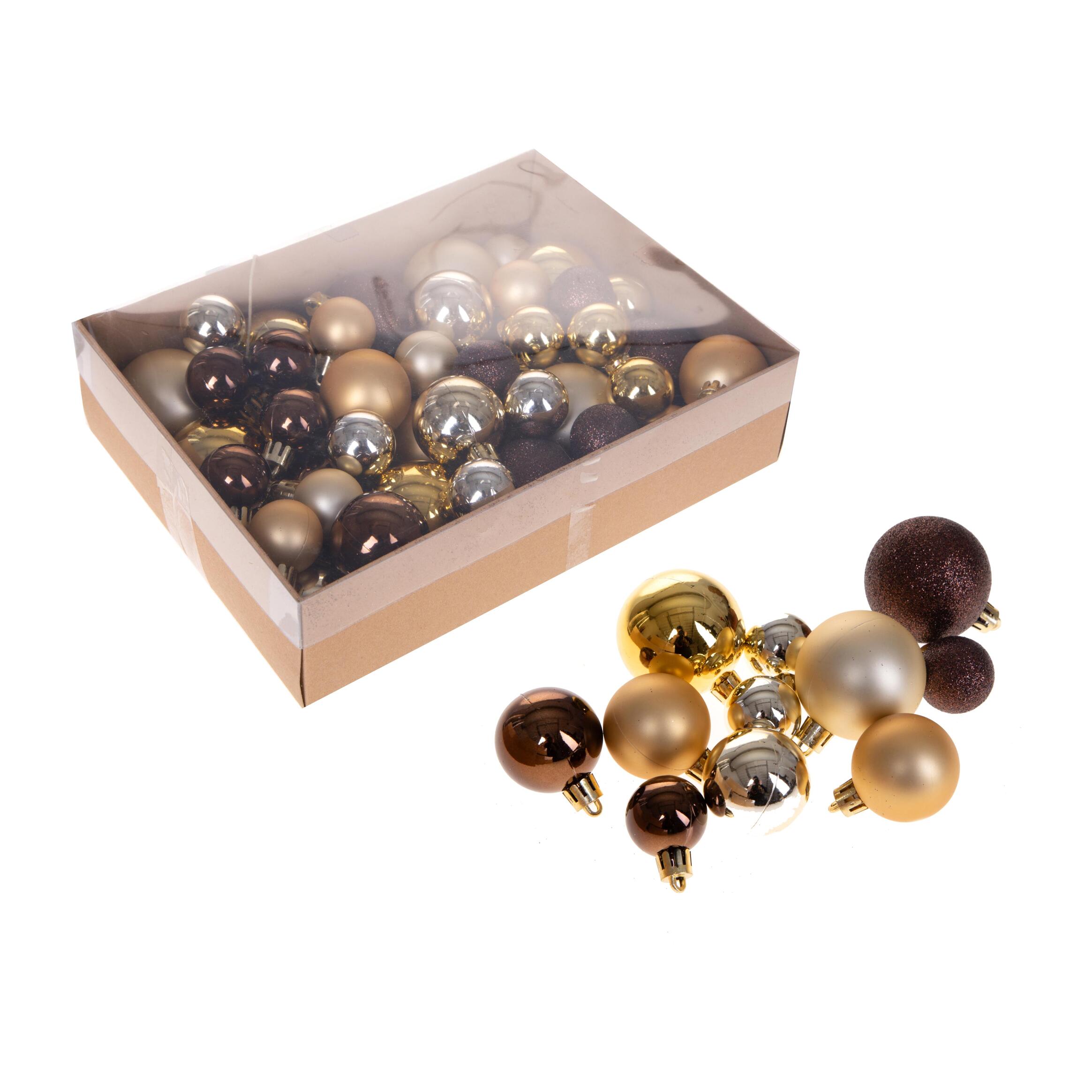 Sfere Natalizie - Pezzi 4 - 5xH3x4cm - Bianchi Dino SpA