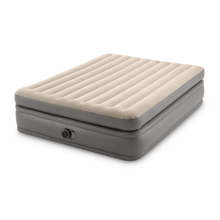 Intex Materasso Gonfiabile Dura-Beam Prime Comfort Matrimoniale con Pompa Elettrica Incorporata, 152x203x51 cm