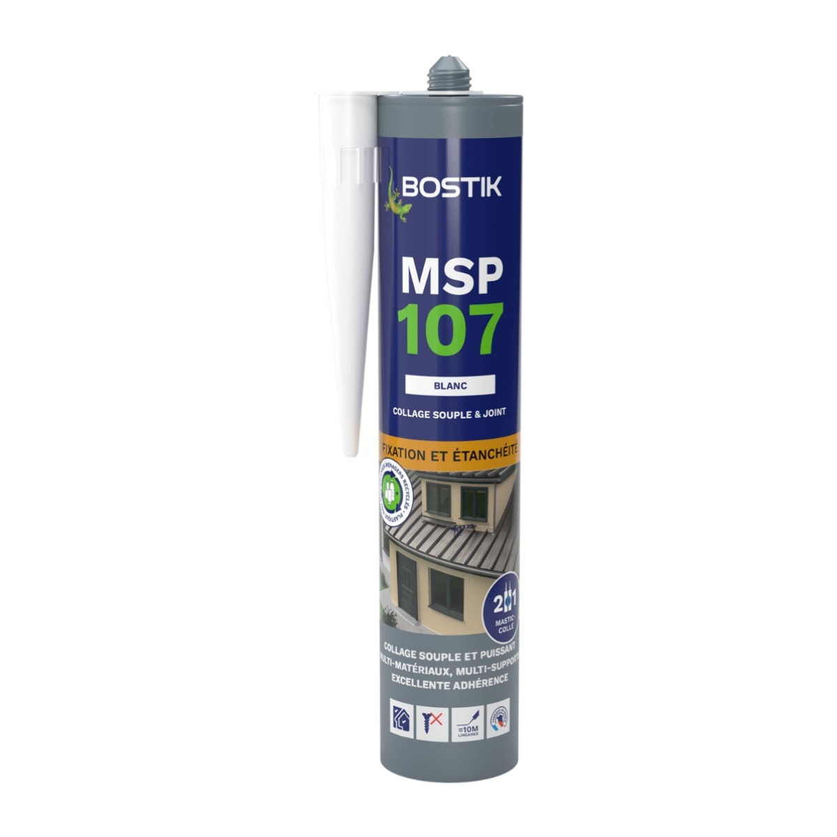Mastic de fixation MSP 107 BOSTIK - Blanc - 290 ml - 30114280
