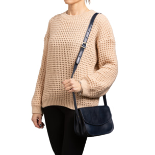 Borsa a tracolla  da donna In Vera pelle Made in Italy 22x16x9,5 cm