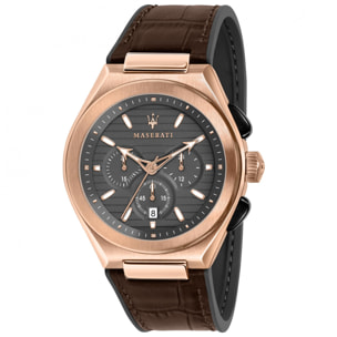 Reloj Maserati R8871639003 Hombre Analogico Cuarzo con Correa de Cuero