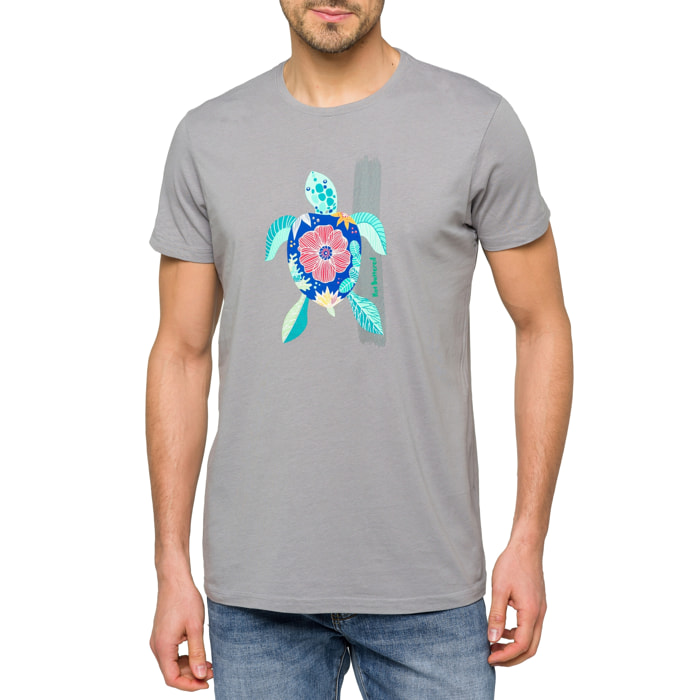 T-shirt in cotone 150 gr Hot Buttered Rebel Grigio Chiaro.