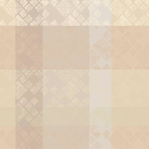 Nappe pur coton enduit motif jacquard beige Mille pistils naturel
