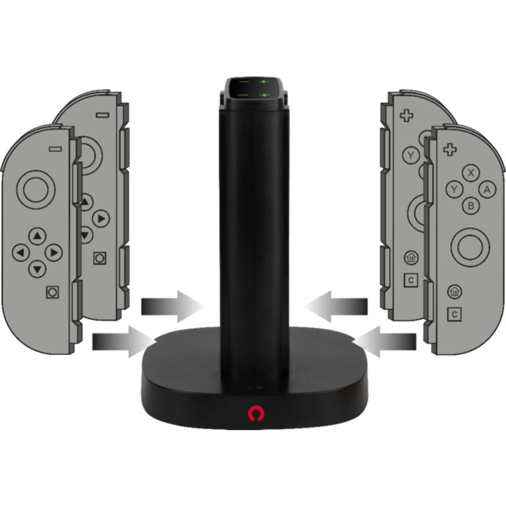 Chargeur KONIX Switch 2 JOYCON CHARGER X4