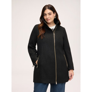 Fiorella Rubino - Cappotto con chiusura a cerniera - Nero