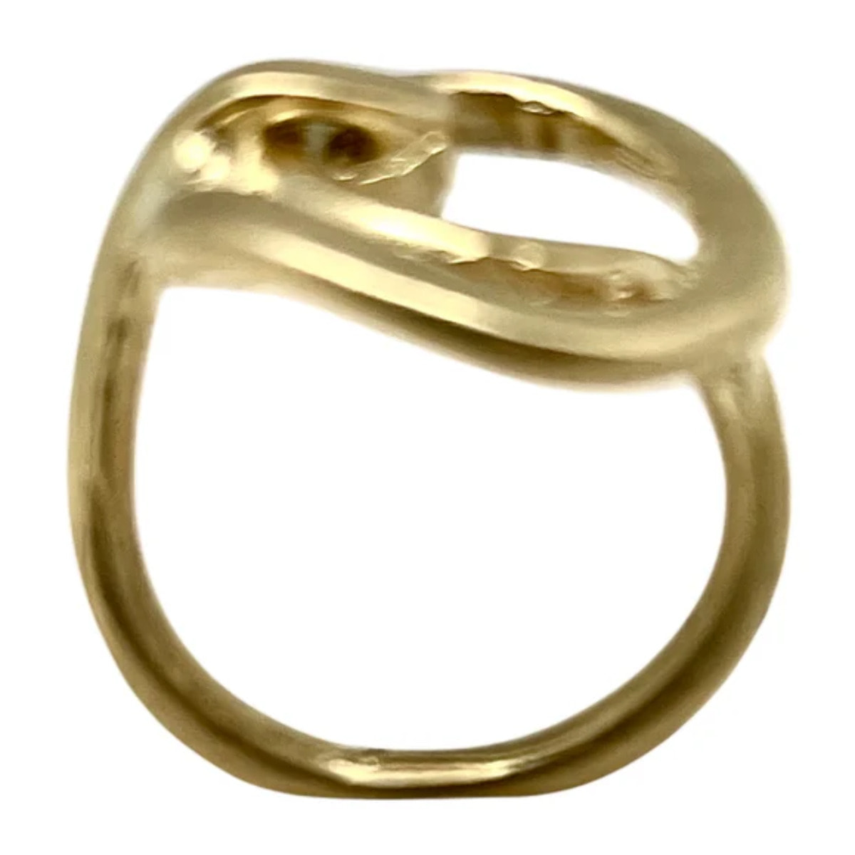 Anillo Mi Mundo en zamak chapado dorado (latón)