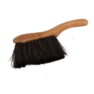 Brosse balayette avec poignée en fibres de coco et bois de teck - LARA