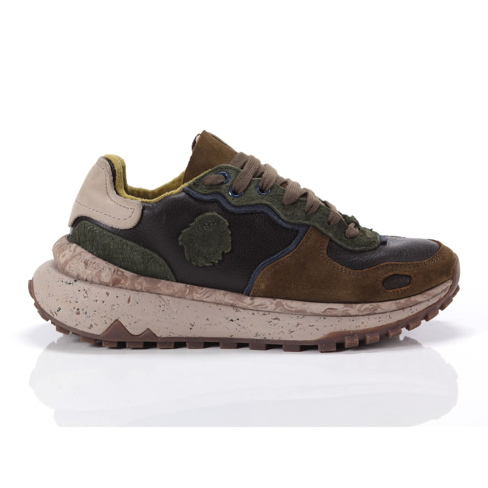 Sneakers Satorisan Chacrona Metta Dark Olive Buckingham Nero