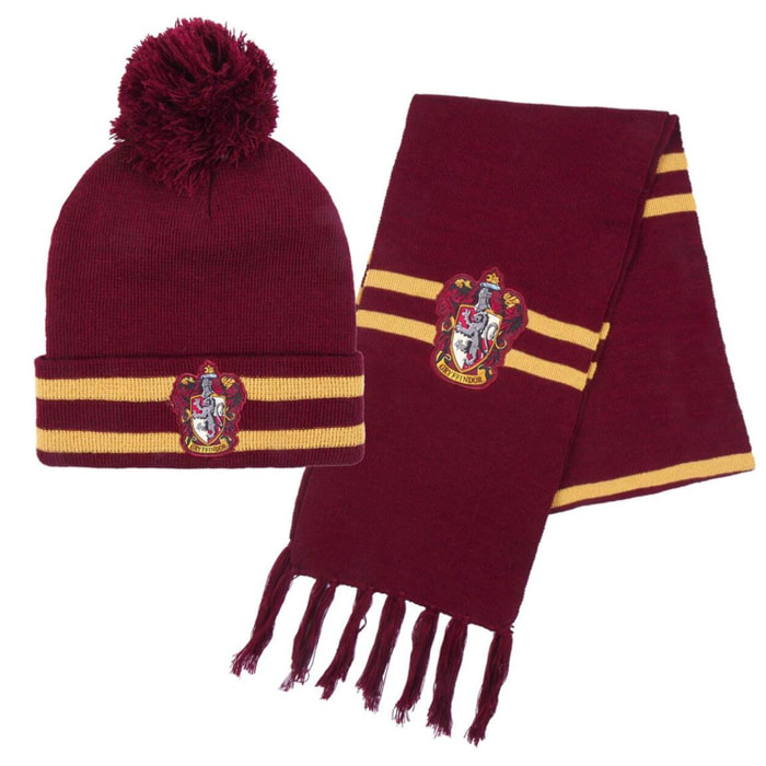 Set gorro y guantes infantil unisex "Griffindor Harry Potter"