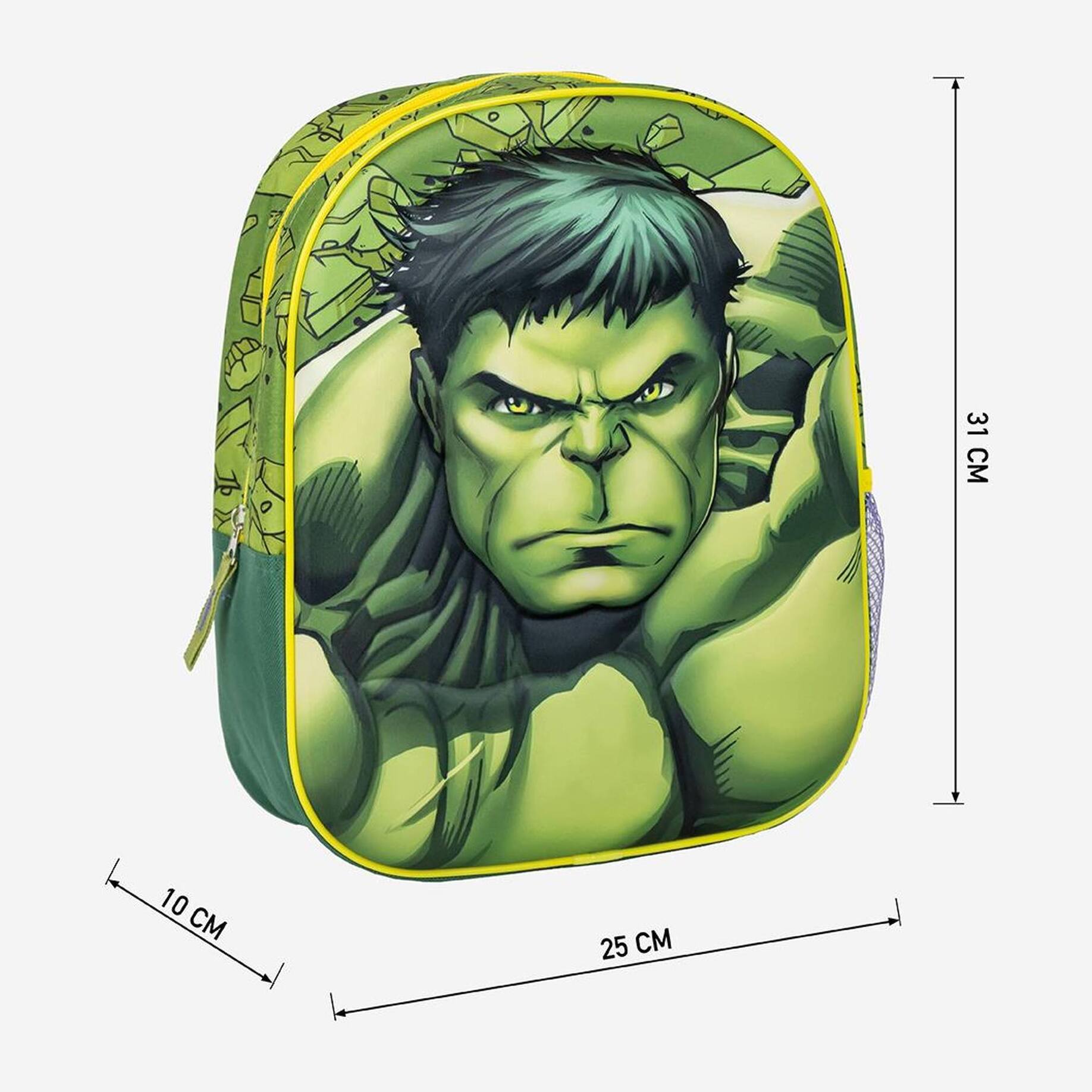 Mochila infantil 3d avengers hulk