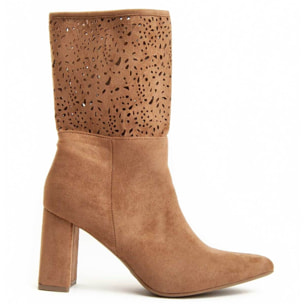 Bota De Tacón Casual Para Mujer