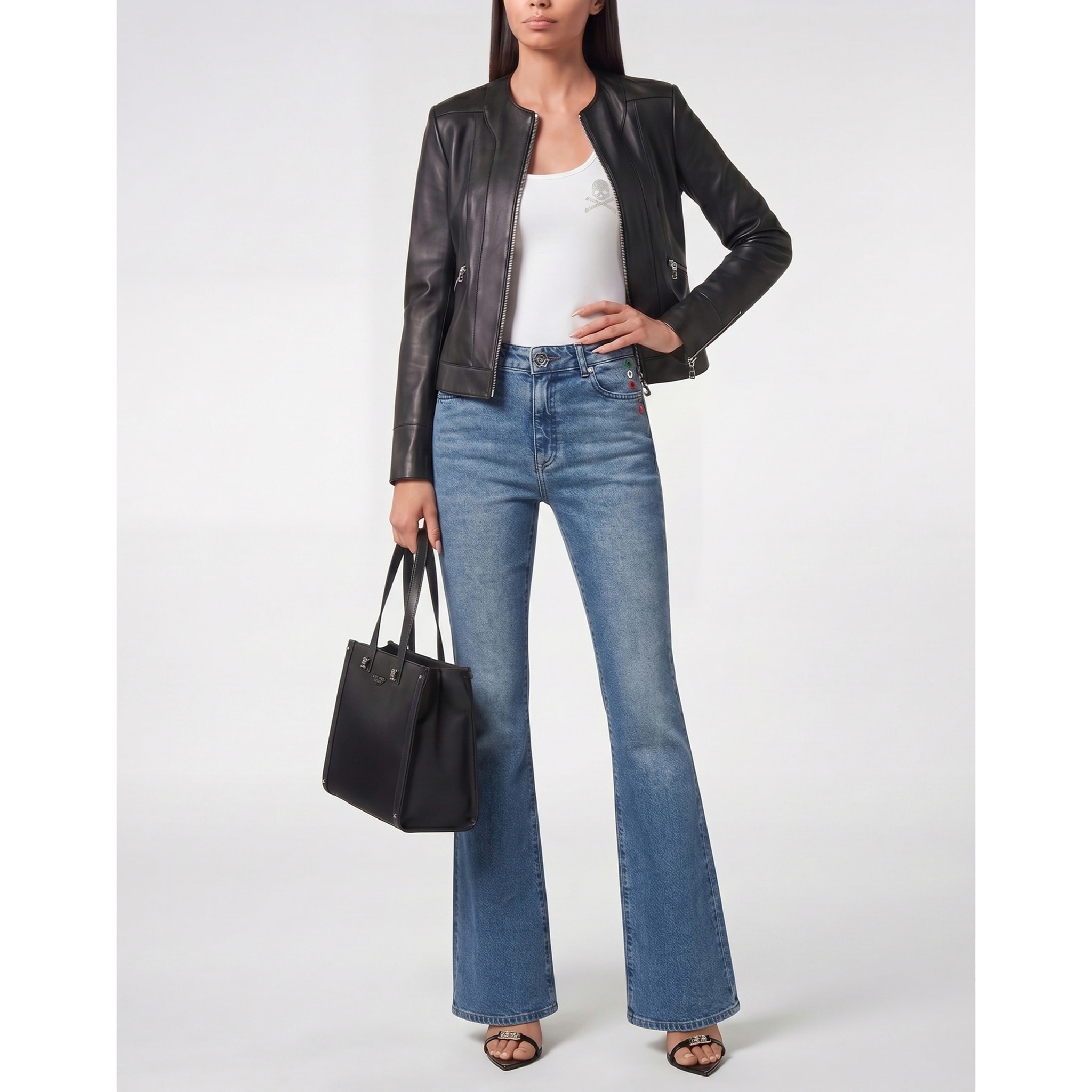 PHILIPP PLEIN Jeans dal taglio flare BASIC
