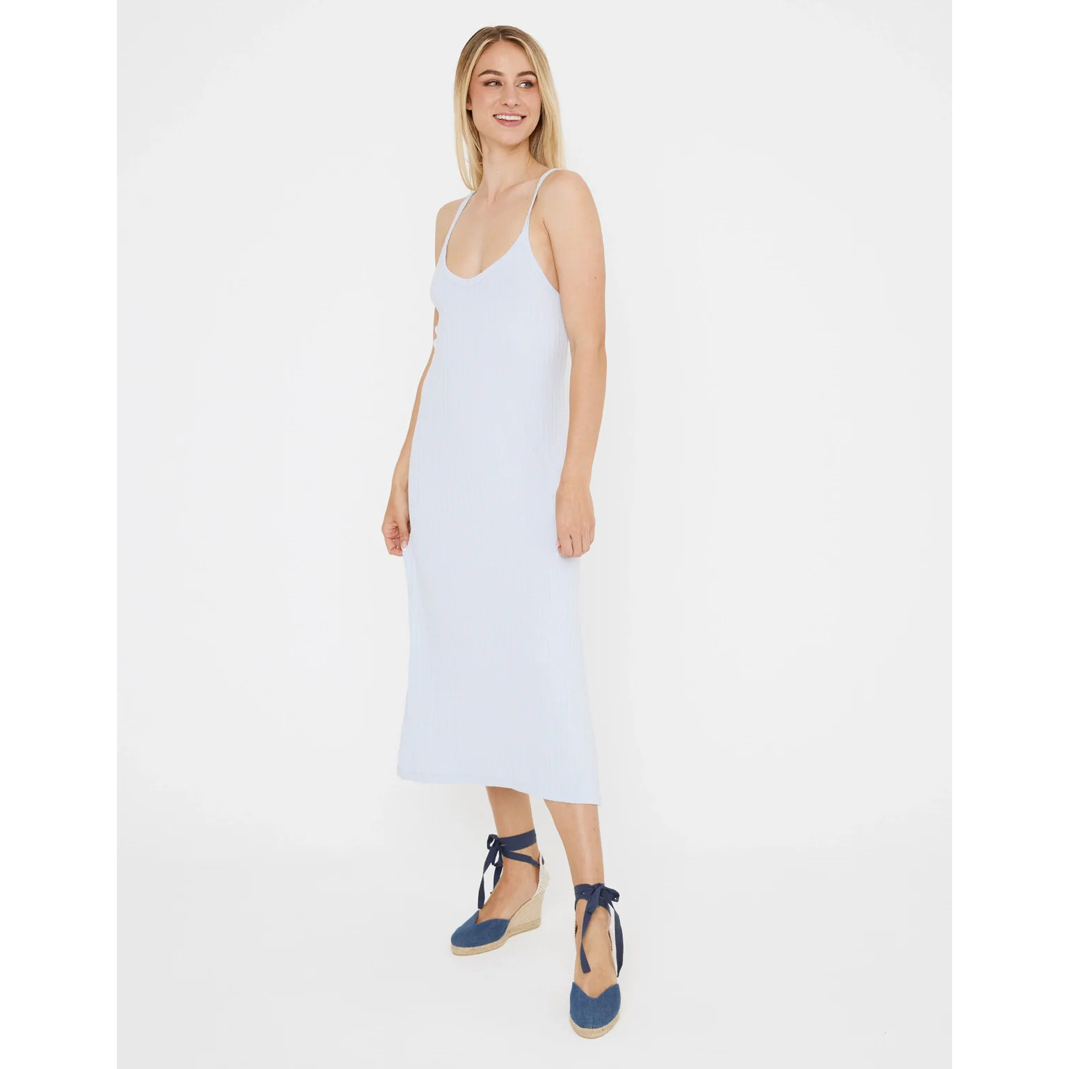 Vestido Midi Tirantes Azul - Efua