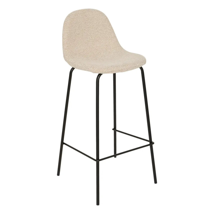 Lot de 2 Tabouret de bar Vladi blanc 43,5x41,5cm