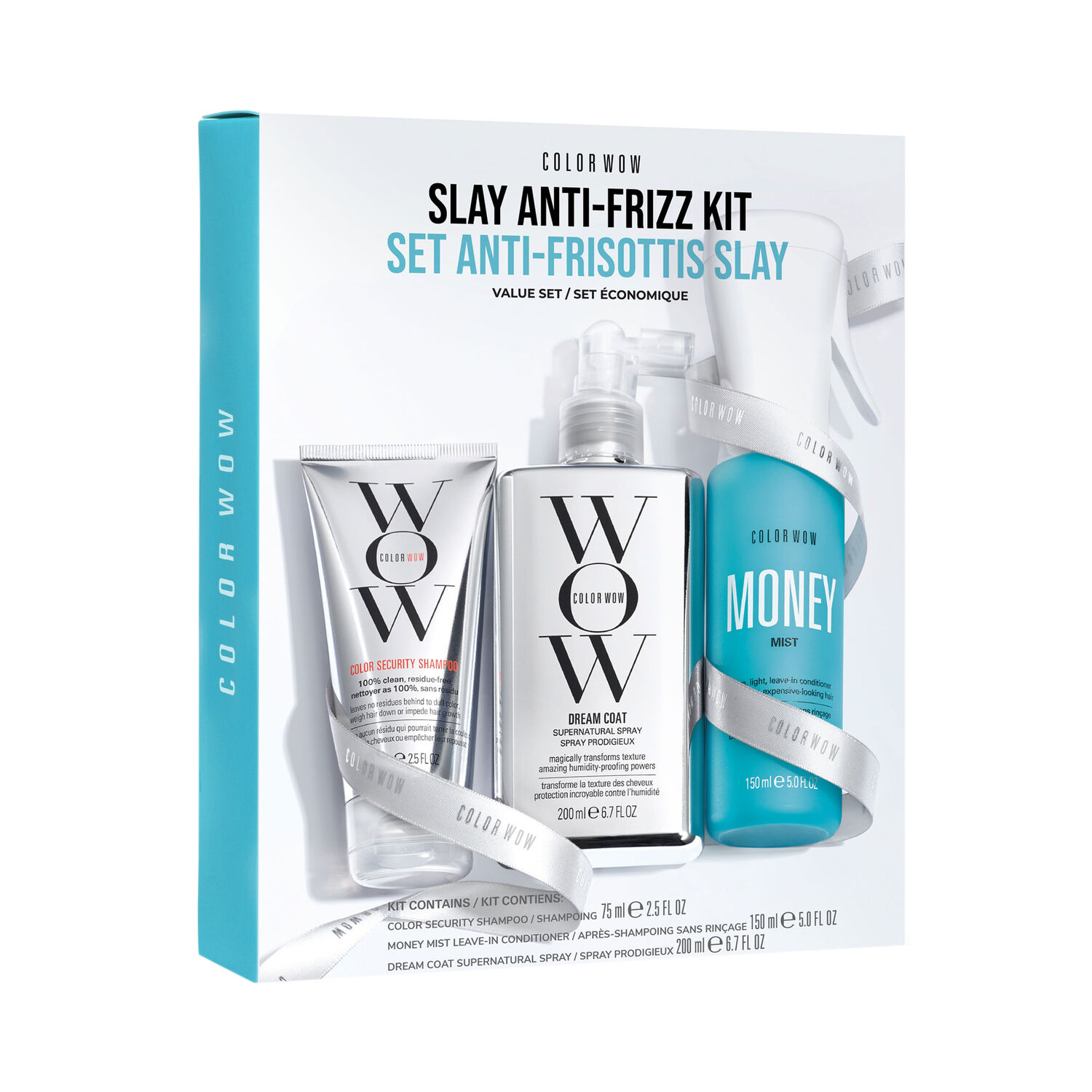 Slay Anti-Frizz - Coffret Anti Frisottis Shampoing 75ml + 2 Produits