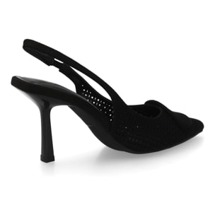 Zapato destalonado calado mujer tacón elegante