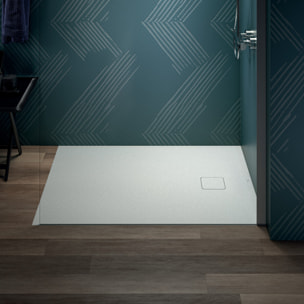 Receveur de douche antidérapant Ultra Flat Evo recoupable avec bonde largeur 120 x 80