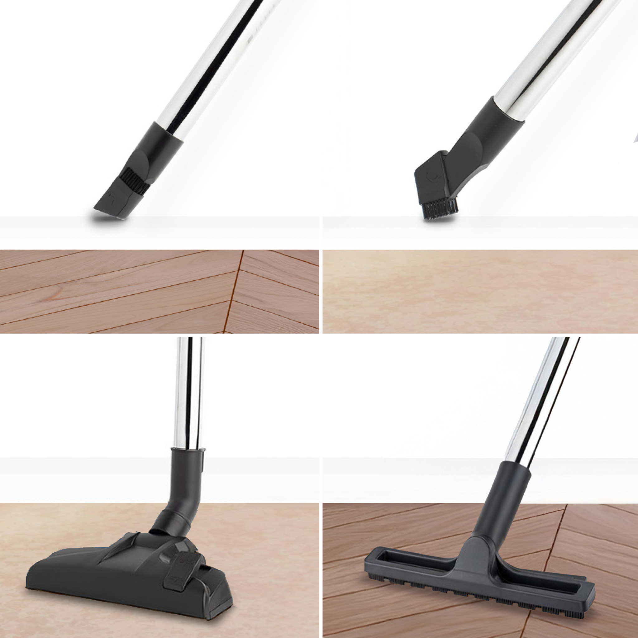 Aspirador ciclonico sin bolsa STC62 H.Koenig para suelos duros, tejidos y alfombras - filtro Hepa 12- 850W