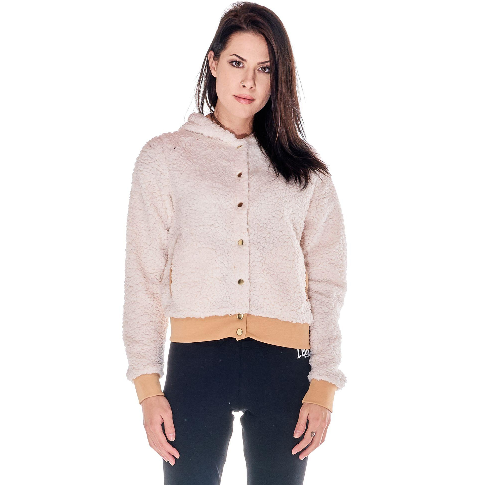 Chaqueta de sherpa con capucha Comfort Zone para mujer