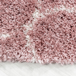 Tapis shaggy tissé motif scandinave SANI