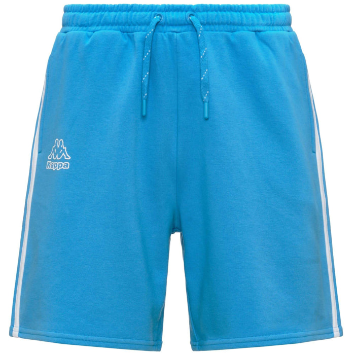 Pantaloni Corti Kappa Uomo Logo Idefi Blu