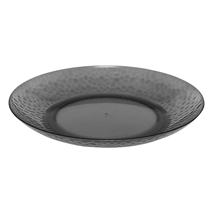 Assiette "Estiva" gris charbon D27cm