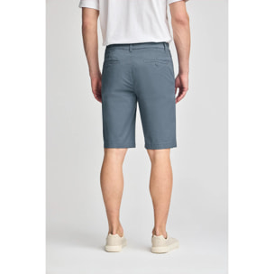 Bermuda relax blu denim con particolari Polo Club