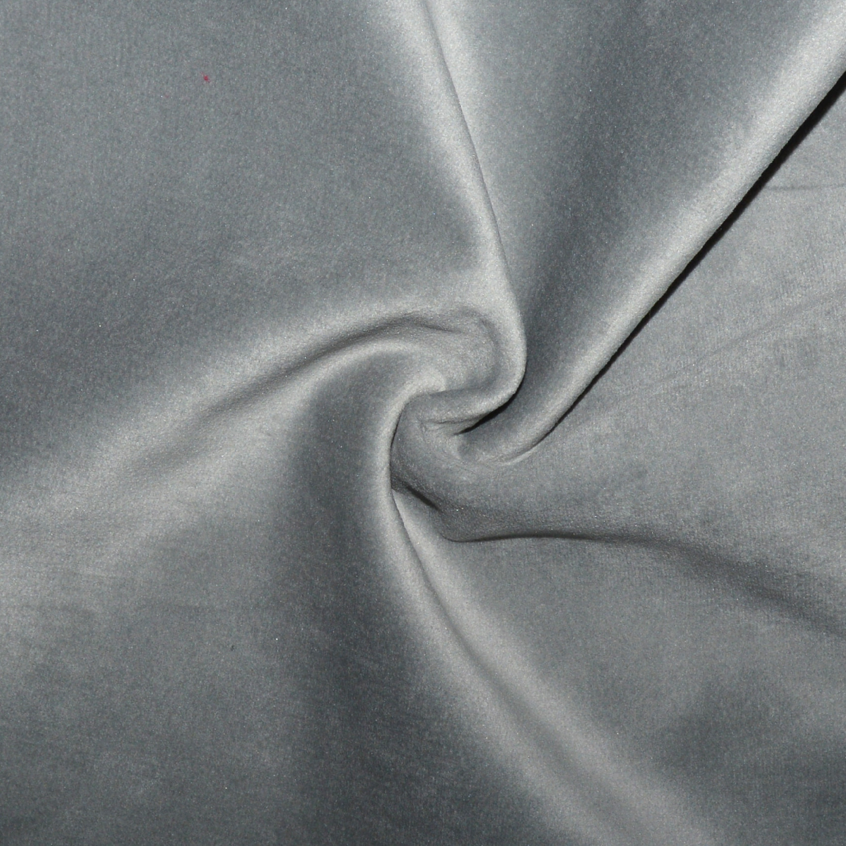 Tissu en velours doublé polaire - Gris Perle
