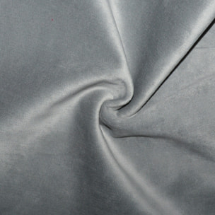 Tissu en velours doublé polaire - Gris Perle