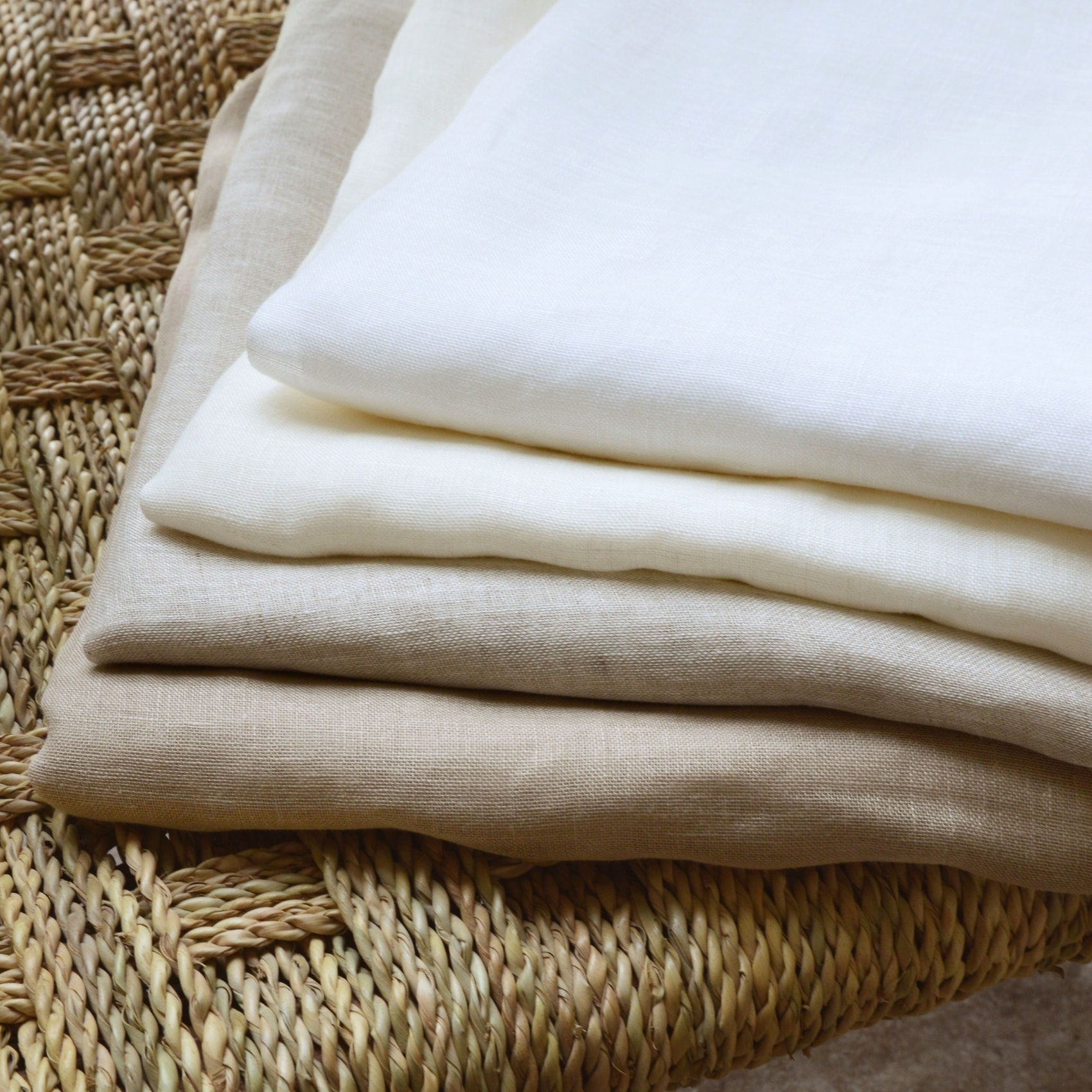 Rideau voilage 100% lin fluide - Ecru