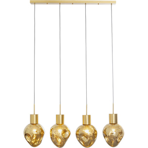 Suspension Supernova 110cm dorée Kare Design