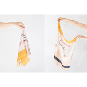 Pañuelo cuadrado "Me quiero libre"