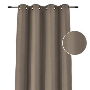 Rideau anti-froid doublé polaire - Taupe
