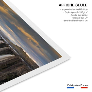 Affiche Chute d'eau by night Affiche seule