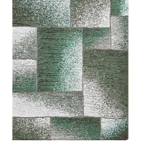 Tappeto Passatoia Corridoio Geometrico Verde