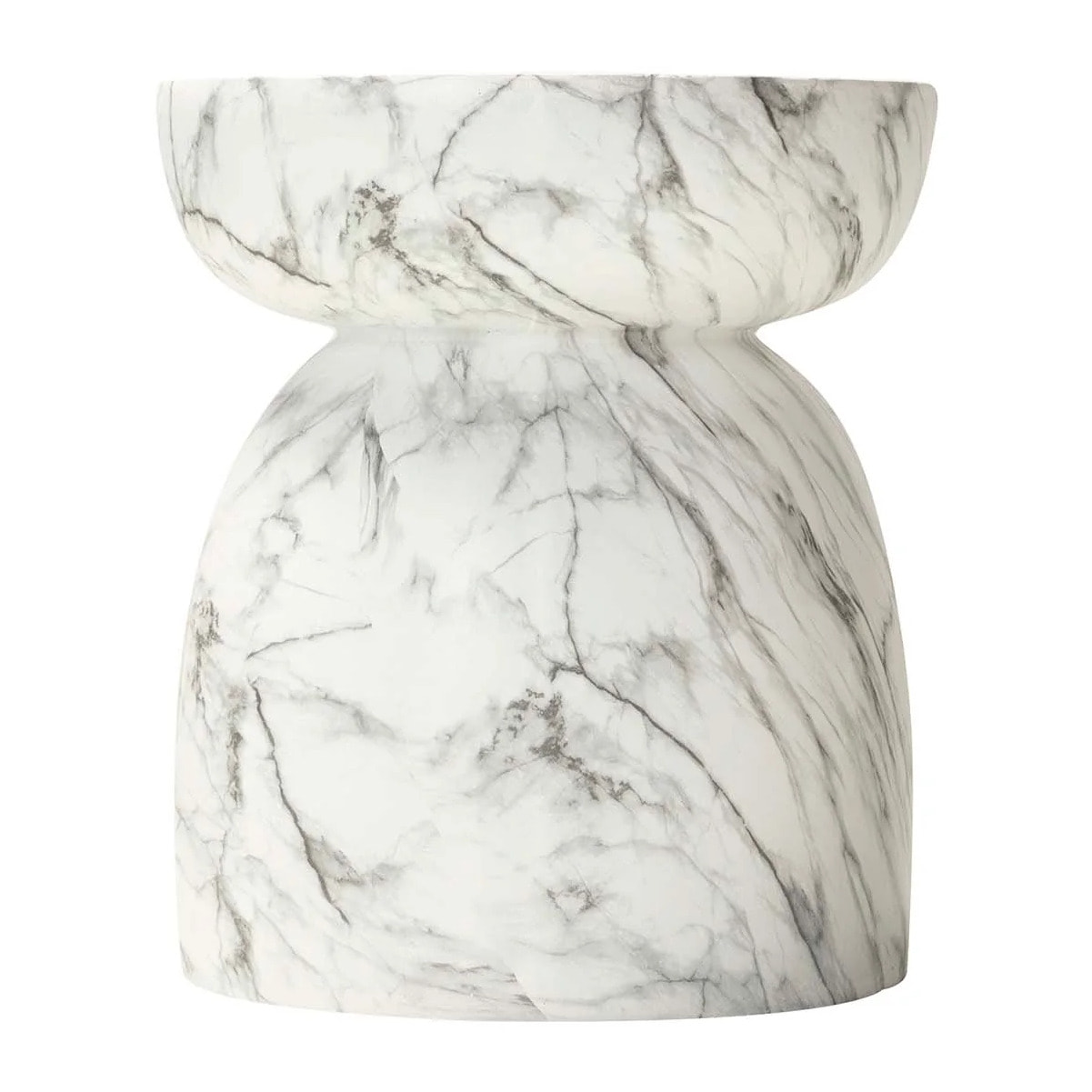 Mesa Auxiliar Taburete Blanco Sedit 41x41x47 Cm