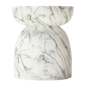 Mesa Auxiliar Taburete Blanco Sedit 41x41x47 Cm