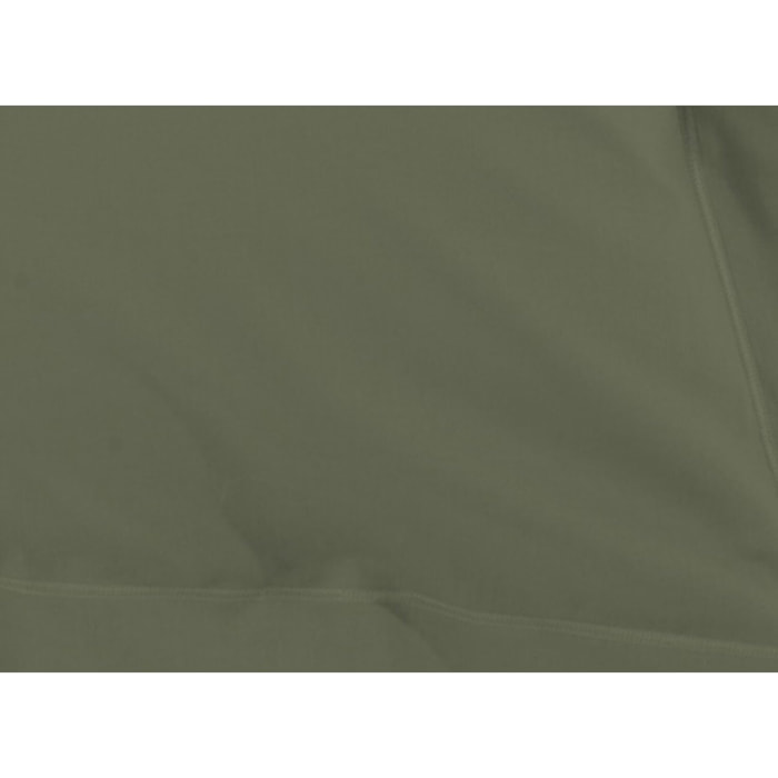 Taie d'oreiller 100% percale de coton unie - vert kaki