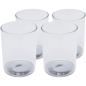 Verres à eau Electra argentés 11cm set de 4 Kare Design