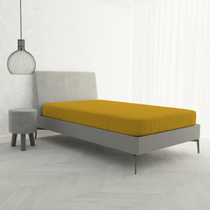 LENZUOLO SOTTO CON ANGOLI MAX COLOR, 100% COTONE MADE IN ITALY - PIAZZA E MEZZA