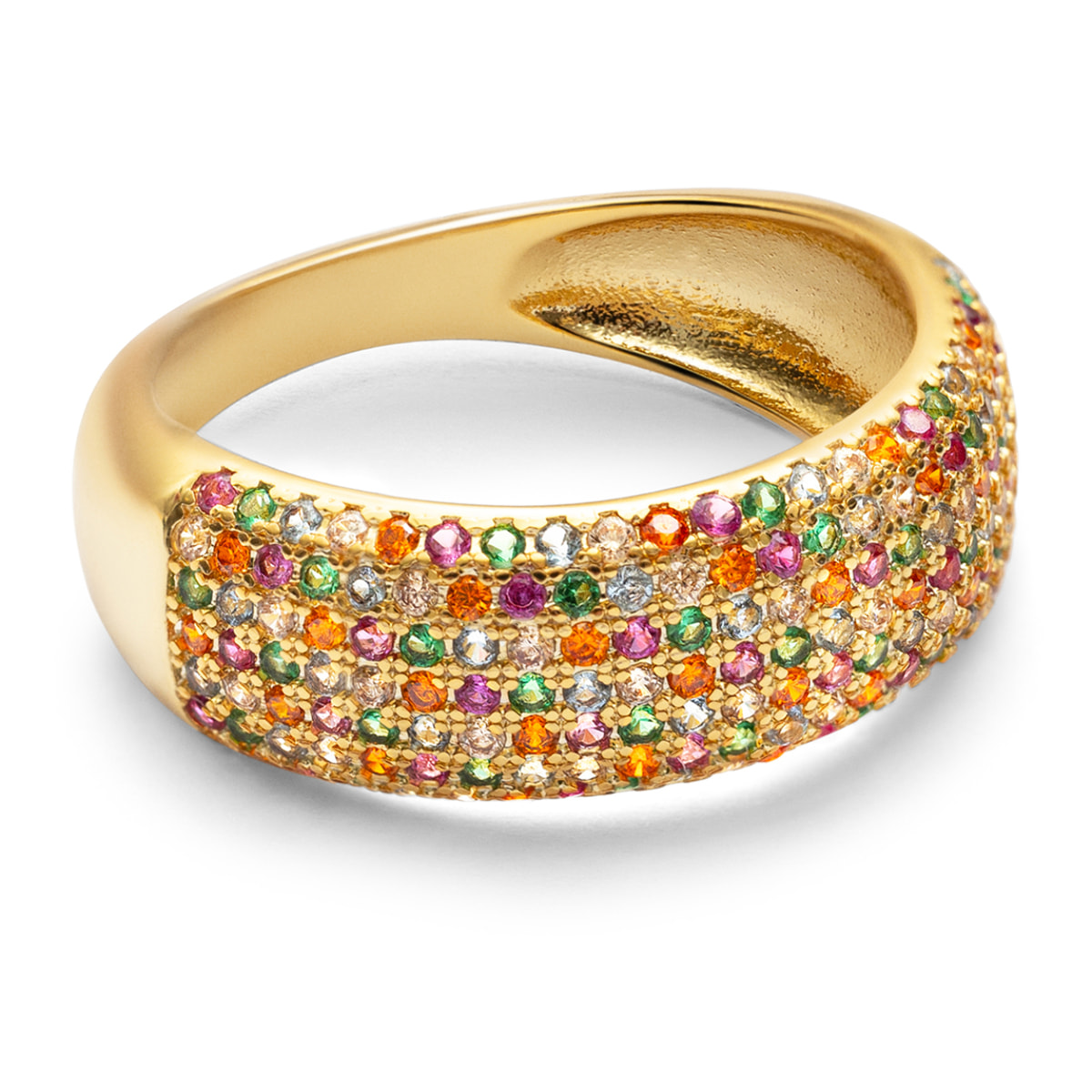 Anillo Dancing Colors Baño Oro