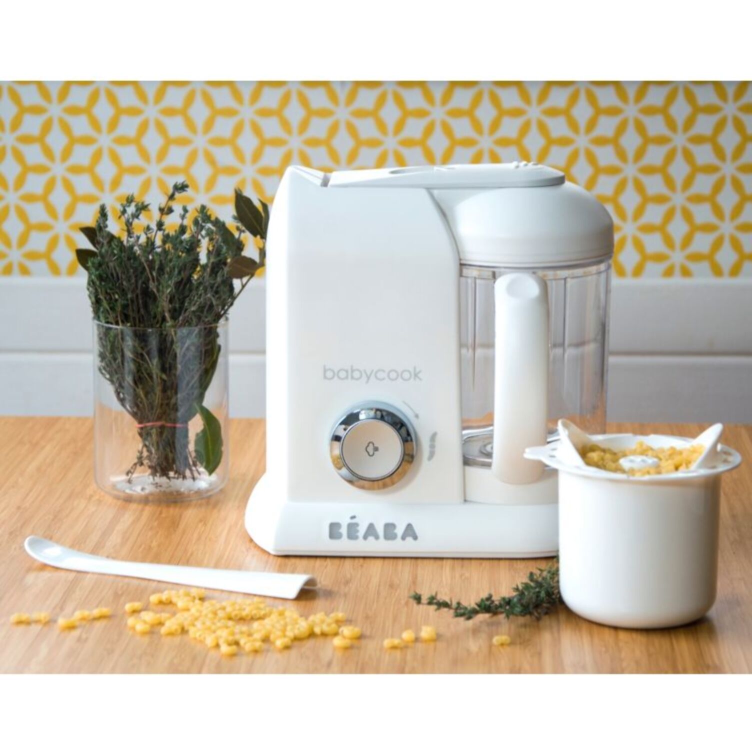 Mixeur Cuiseur Bébé BEABA Babycook solo white/silver